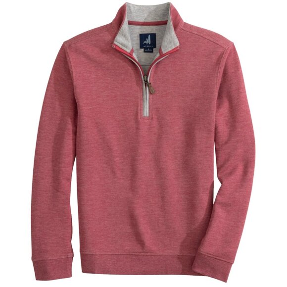 johnnie-O Sully 1/4 Zip Pullover Shirt Merlot Red Size XL NWT  Quarter zip, long - Picture 1 of 10